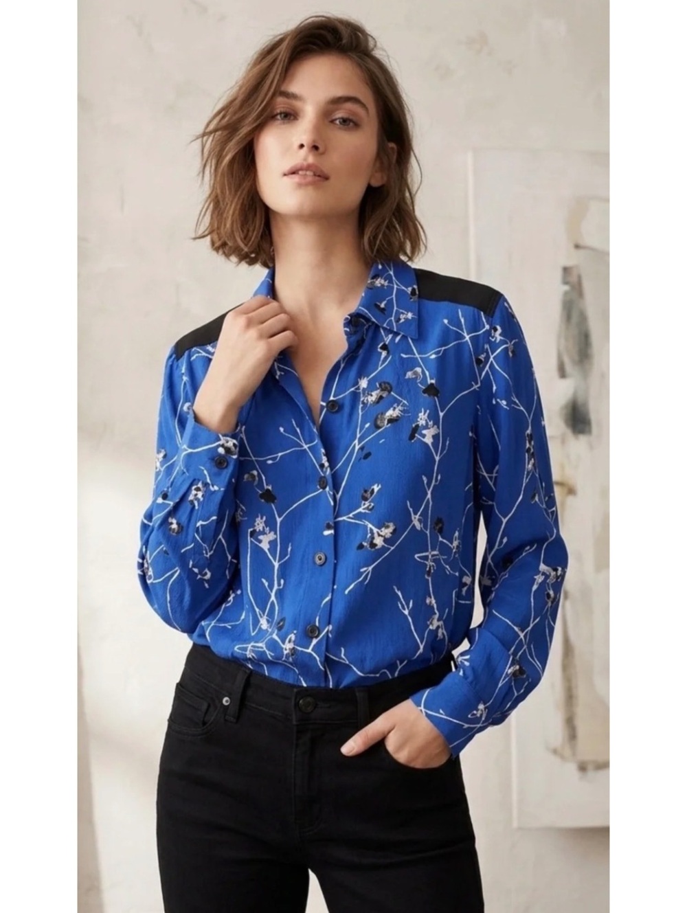Rag & Bone Therese Button Up Blouse Size Medium